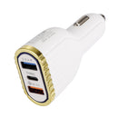 Quick Charge Dual USB Type-C PD Car Charger For Smartphone Tablet