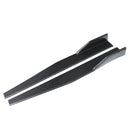 Pair Carbon Fiber Modified Car Side Skirt Rocker Splitters Diffuser Winglet Wings Bumper Protector 86CM Universal