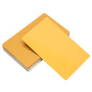 50Pcs 84x56x0.17mm Laser Marking Blank Business Card Name Cards Aluminum Alloy