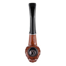 Classical Detachable Wooden Pipes without Pipe Rack Old-fashioned Flat-mouth Wood Tool