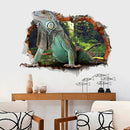 Miico 3D Creative PVC Wall Stickers Home Decor Mural Art Removable Lizard Decor Sticker
