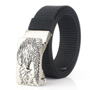 ENNIU 125cm Men Nylon Vintage Belt Automatic Buckle Quick Release Tactical Belts Leisure Waistband