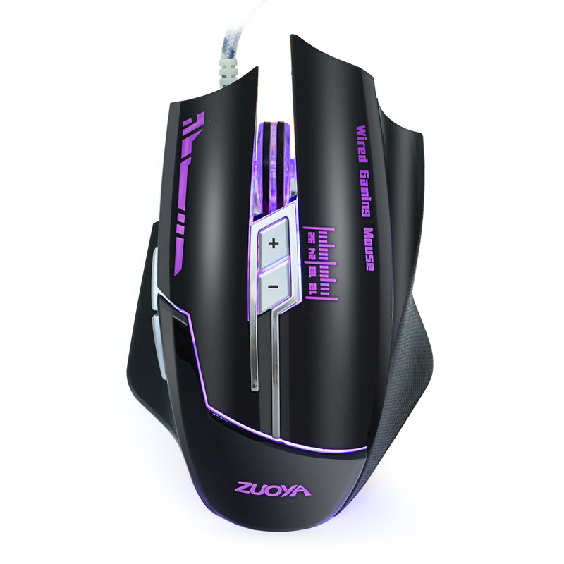 ZUOYA MMR7 Wired Gaming Mouse USB LED Desktop Gaming Computer Optical Gamer Mice Macro Mouse For Laptop PC Computer