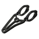 39mm-41mm Motorcycle Headlight Bracket Turn Signal Lights Holder Aluminum Black