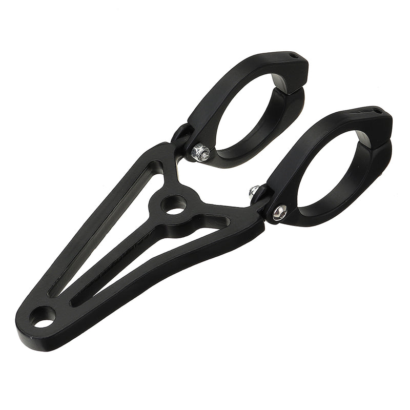 39mm-41mm Motorcycle Headlight Bracket Turn Signal Lights Holder Aluminum Black