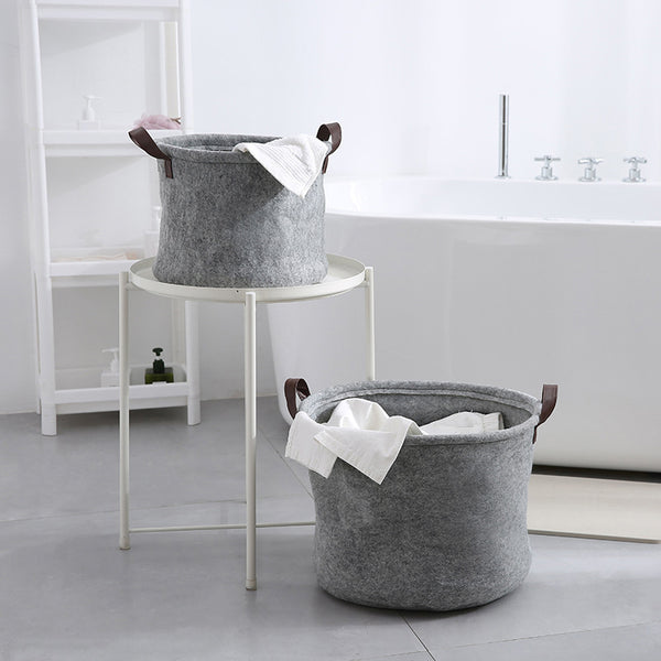 Felt Cloth  Dirty Clothes Storage Baskets Foldable Fabric Debris Storage Bag