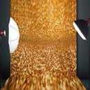 3x5FT 5x7FT Vinyl Gold Glitters Shining Photography Background Backdrop Studio Prop