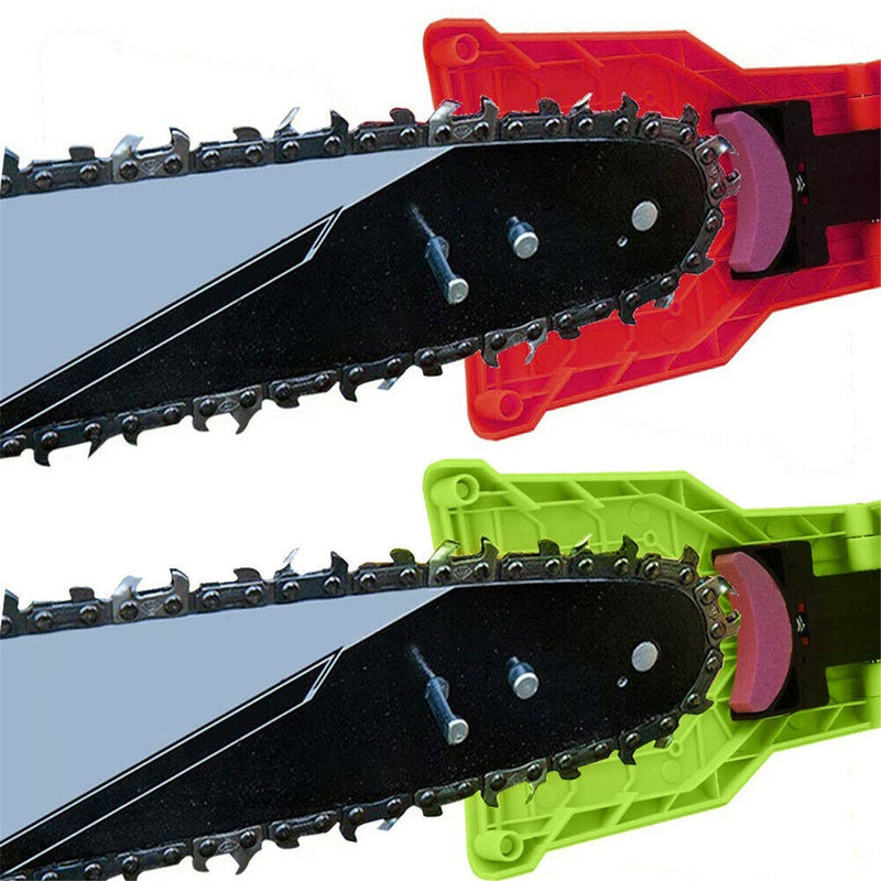Chainsaw Teeth Sharpener Chainsaw Sharpener Bar-Mount Chain Saw Chain Sharpening Kit Green Red