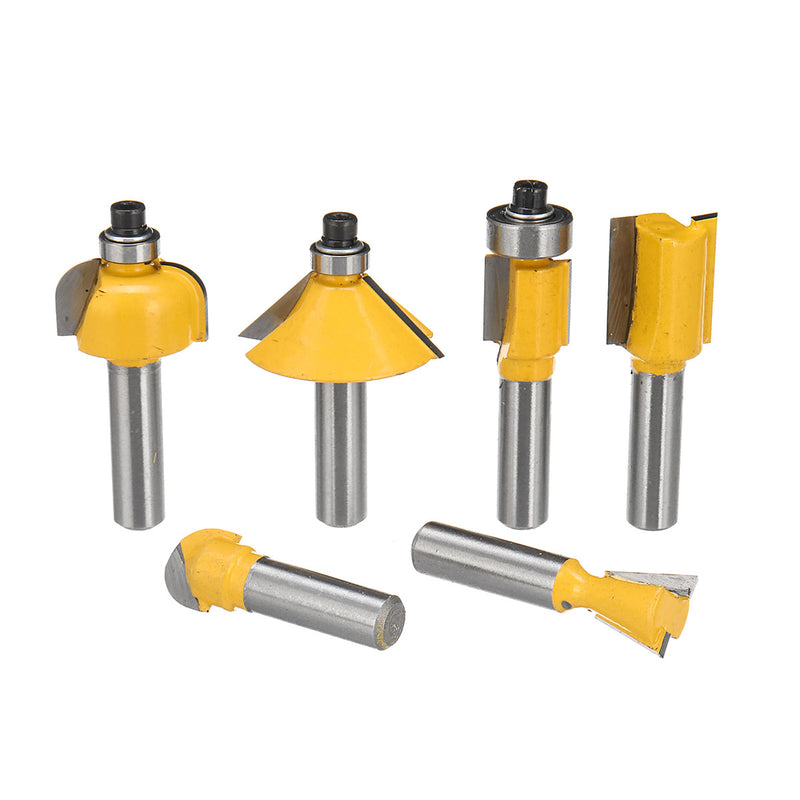 12pcs 8mm Shank Router Bit Set Woodworking Cutter Tool With Wooden Case