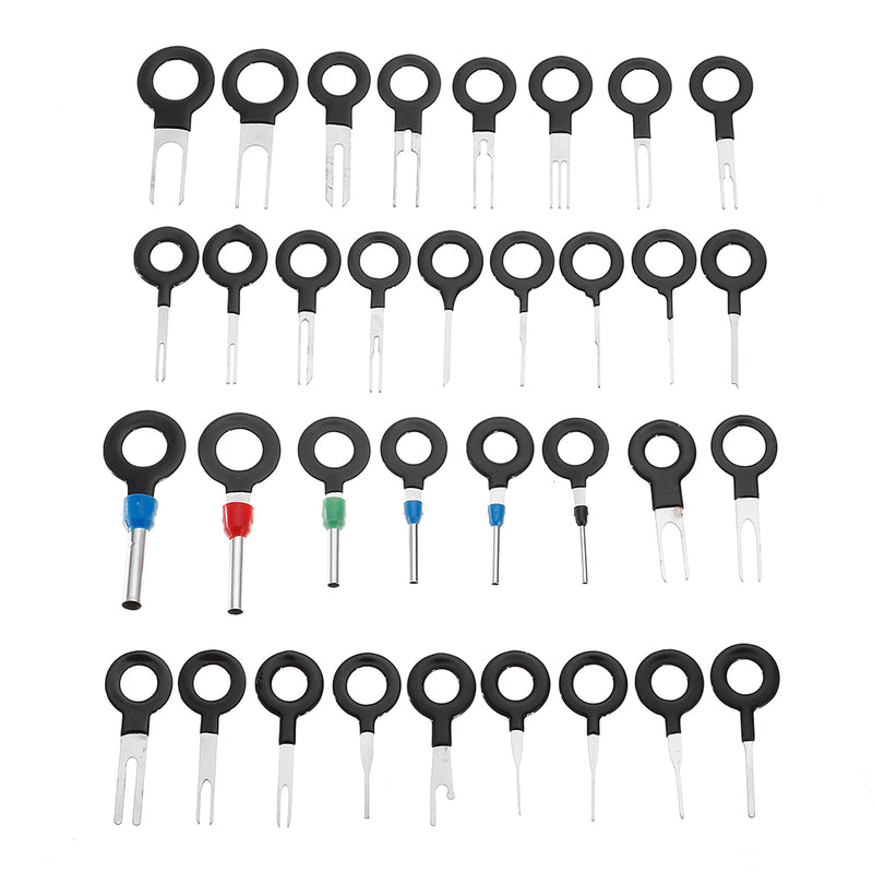 36Pcs Terminal Removal Tool Electrical Wiring Crimp Connector Pin Extractor Kit Automobiles Terminal Repair Hand Tools