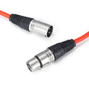 3inch XLR Pin Male to Female Mic Microphone Shielded Extension Audio Cable