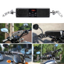 Waterproof Motorcycle MP3 USB FM Audio Radio Stereo LED Speaker with bluetooth Function Electric Scooter Bike Universal Silver