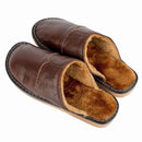 Large Size Men Stripe Waterproof Warm Plush Lining Home Shoes Slipper Boots Leisure Sport Shoes