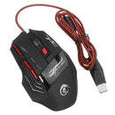 HXSJ H100 Dragon 7D 5500 DPI Colorful Backlight Wired Optical Gaming Mouse
