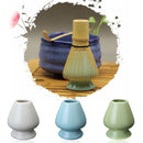 Matcha Whisk Holder Ceramic Chasen Stand Japanese Tea Bamboo Tealyra Whisk Scoop Decorations