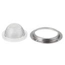Waterproof 60 Degree LED Lens Optical Glass 66mm + Aluminum Ring For 20W 30W 50W 100W High Power Chip