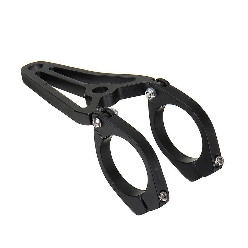 39mm-41mm Motorcycle Headlight Bracket Turn Signal Lights Holder Aluminum Black