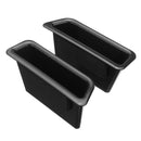 Pair Plastic Interior Side Door Armrest Handle Storage Box Holder for Ford Mustang 2015-2017