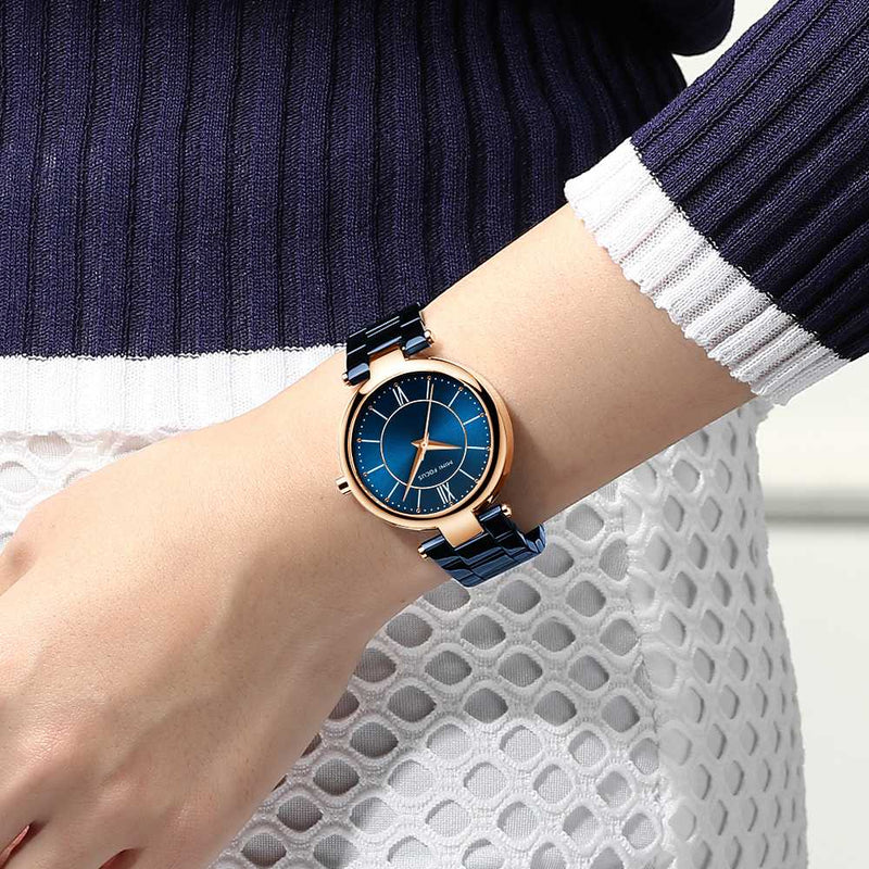 MINI FOCUS MF0189L Fashionable Women Wrist Watch Stainless Steel Waterproof Quartz Watch