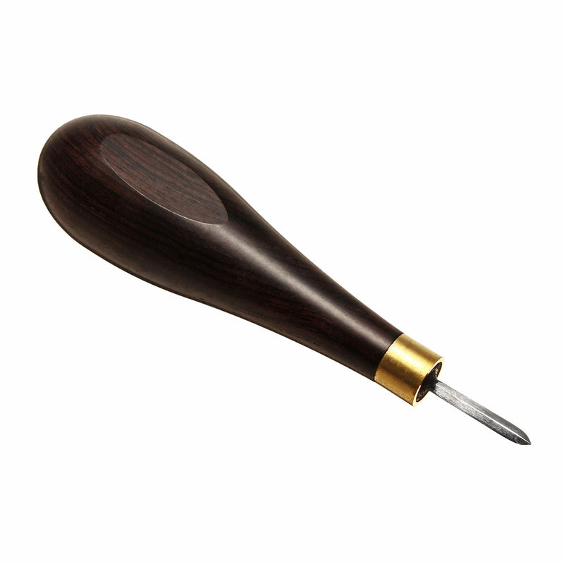 WUTA Leather Craft Tool Diamond Stitching Awl Ebony Blackwood Handle Leather Craft Sewing Awl Kit