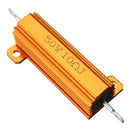 10pcs RX24 50W 10R 10RJ Metal Aluminum Case High Power Resistor Golden Metal Shell Case Heatsink Resistance Resistor