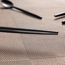 KCASA FL2 4 Pieces Food Grade 304 Stainless Steel Flatware Set Matte Dinnerware Cutlery Tableware