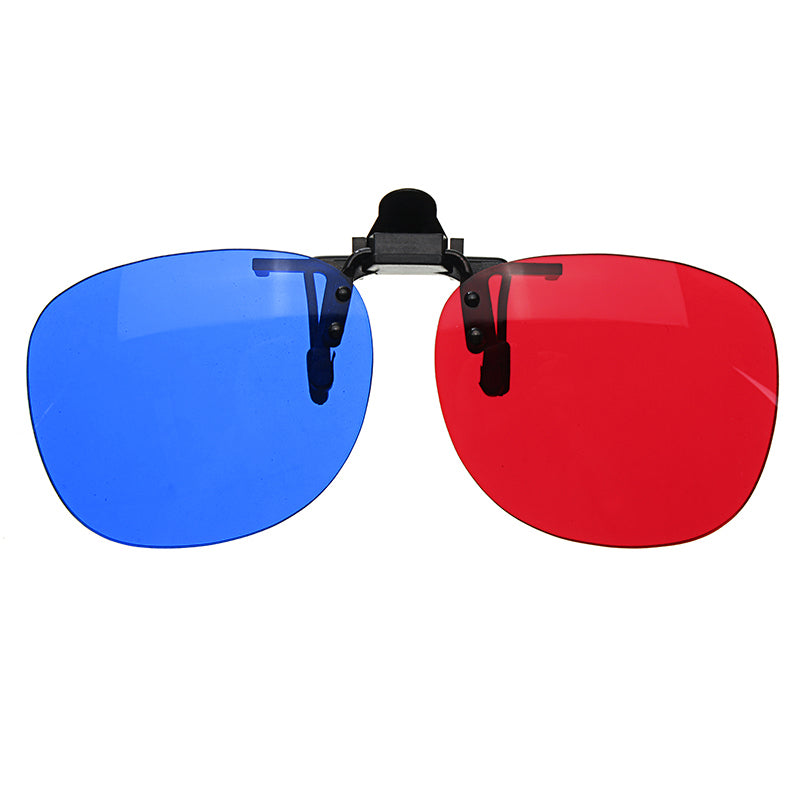 Fashion Universal Blue And Red 3D Glasses Plastic Glasses For Home Theater Movie Cinema Projector