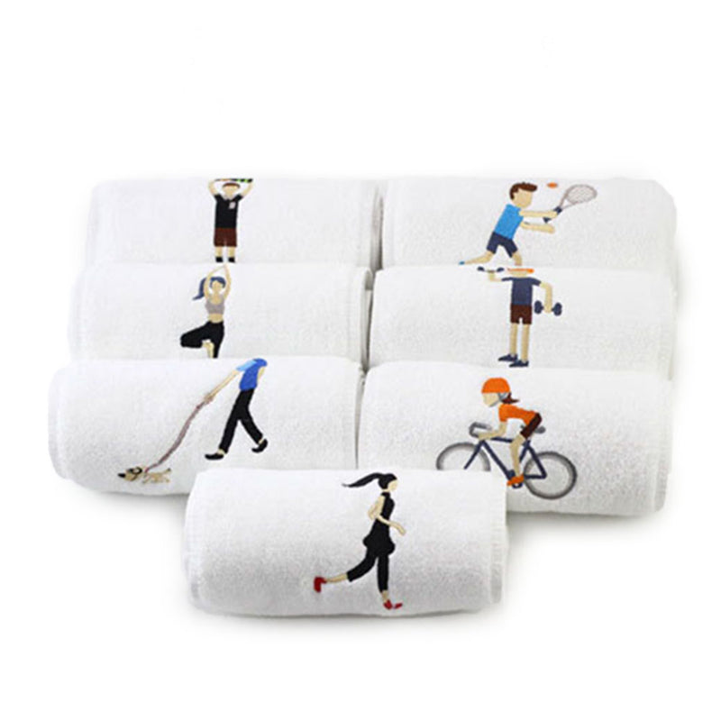 KCASA Cotton Sports Quick-Drying Towel Yoga Fitness Towel Sweat-Absorbent And Quick-Drying