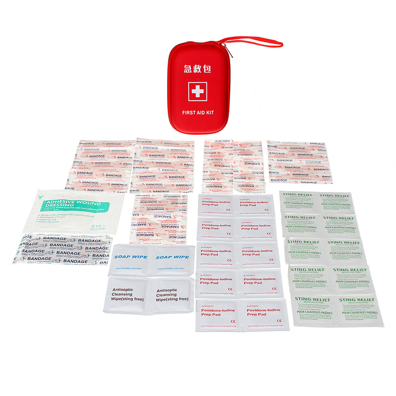 52Pcs PU Waterproof First-Aid Kit EVA Portable Outdoor Emergency Bag Gift Emergency Bag Medical Bag
