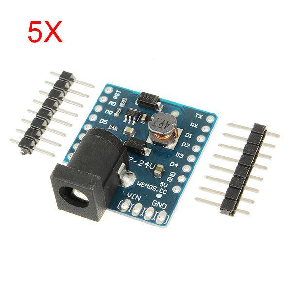 5Pcs WeMos DC Power Shield V1.0.0 For WeMos D1 Mini