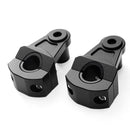 Pair 7/8inch 22mm HandleBar Fat Bar Mount Clamps Riser CNC Dirt Bike Motorcycle