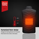 Red/Black 5V USB Heated Vest Men Winter Electrical Heated Sleeveless Jacket Outdoor Hiking
