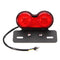LED License Plate Brake Tail Turn Signal Dual Light For Motorcycle Bobber Cafe