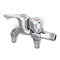Wall Mount Single Cold Washing Machine Faucet 1/2'' Double Spouts 2 Handles Water Tap Garden Faucet Bathroom Bidet Faucet