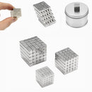 3/4/5mm 125pcs Magnetic Toys Cube Tin Box Magnet Balls Magic Square 3D Puzzle Toy Gift Decor