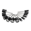 12pcs 1/8 Inch Shank Sanding Drum 12.7mm 6.3mm Rubber Mandrel Mini Drill Dremel Rotary Tool Accessories