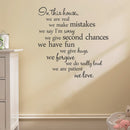 60X56CM In This House English Letter Proverbs Wall Stickers Home Decoration