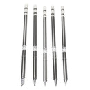 KSGER 5pcs T12-BC2/T12-I/T12-B/T12-K/T12-24 Soldering Iron Tips Soldering Tips