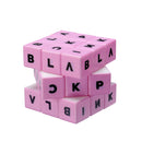 Plastic Pink Magic Puzzle Fidget Cube For Fans GiftsToys
