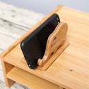 Portable Detachable Natural Bamboo Elephant Phone Holder Bracket for Smart Phone iPhone 11 Samsung Galaxy Note 10