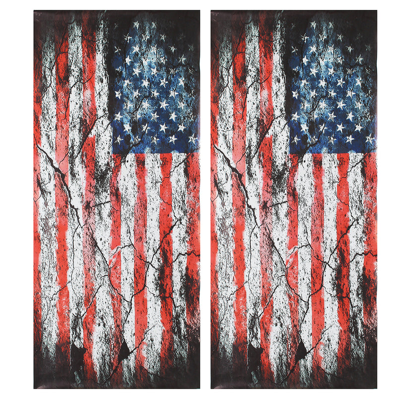 2Pcs America Flag Corn Hole Board Game Decal Wall Sticker Vinyl Digital Printed Hot