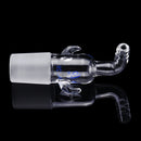 24/29 Glass Vacuum Adapter Air Exhaust Connector Right Angle Bend Two Sides Ears Ground Joint to Hose Connection