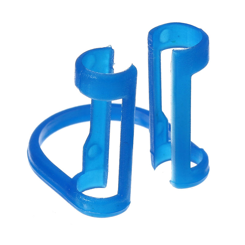 50pcs Disposable Cotton Roll Holder Blue Clip For Teeth Clinic Isolator Dental Tools