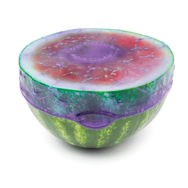 4 Pcs Bowl Vegetable Fruits Lid Silicone Plastic Wrap Cover Microwave Refrigerator Fresh Keeping Bow