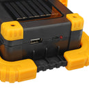 Portable Solar/USB Charge COB LED Work Light Rechargeable Emergency Flood Camping Lamp
