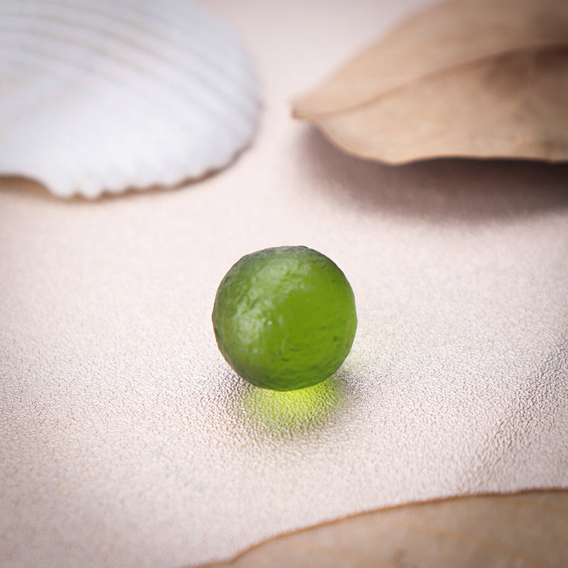 14mm Green Moldavite Impact Class Czech Beads Rough Energy Crystal Stone Decorations Gift