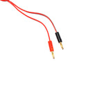 Lantianrc 4mm Banana Plug to Copper Dual Test Hook Clip Cable Lead Wire 100cm for RC Drone
