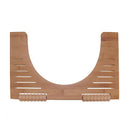 Adjustable Foot Pegs Massager Wooden Bamboo Non Slip Toilet Stool Bathroom Step Stool Bamboo for Relieves Bloating