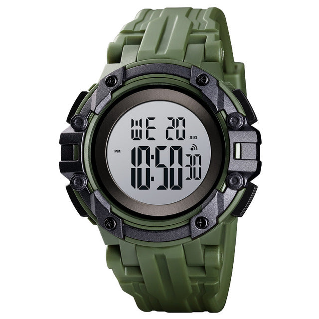 SKMEI 1545 Alarm Chronograph Luminous 5ATM Military Style Sports Men Watch Digital Watch