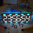 Geekcreit DIY 6 Digit LED Large Screen Two-Color Digital Tube Desktop Clock Kit Touch Control